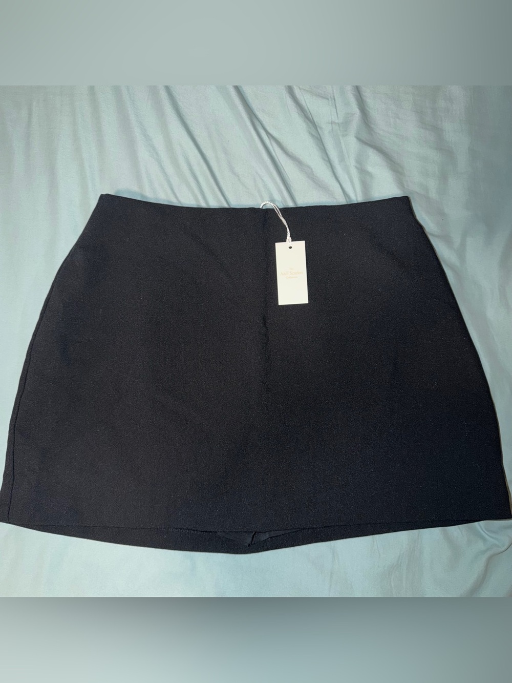 Abercrombie & Fitch Curve Love Black Mini Skort